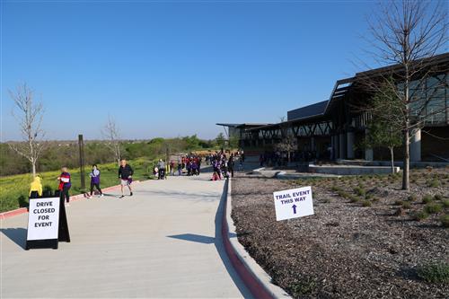 People on a trail
