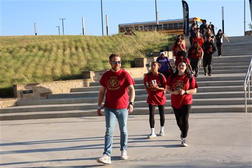 Saginaw High School Staff and Students