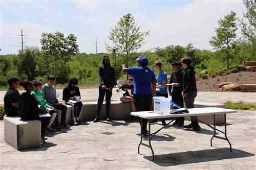 Students learn outside