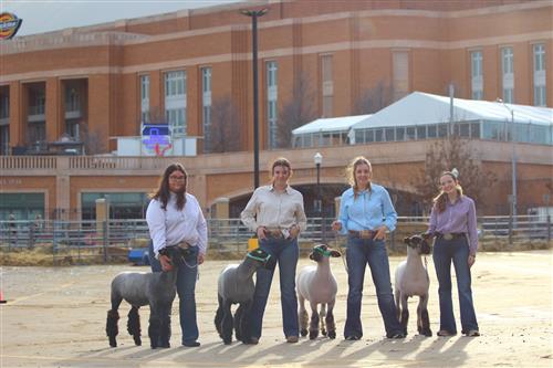 Students with their animal at the FWSSR 2025