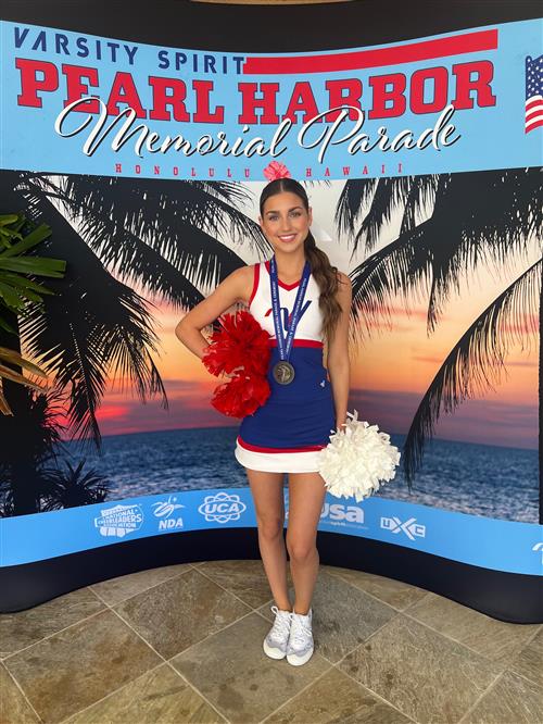 A cheerleader