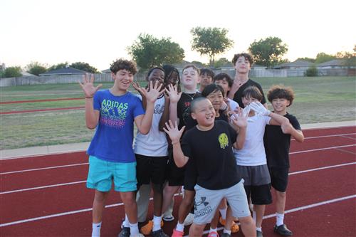A group of students standing together