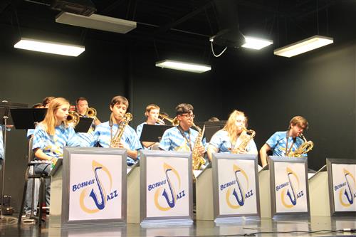 Boswell HS jazz band performs at Taste of Northwest. 