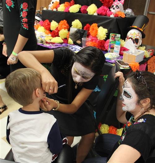 CTHS face paint at the Taste of Northwest. 