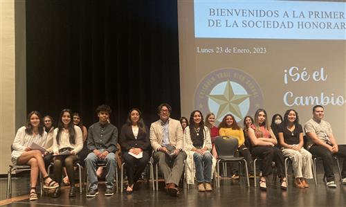 Group of students sitting together