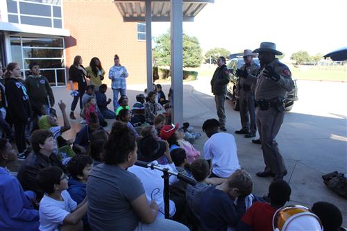DPS officers speak to students