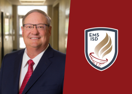  Shield logo with portrait of Trustee Steven G. Newcom