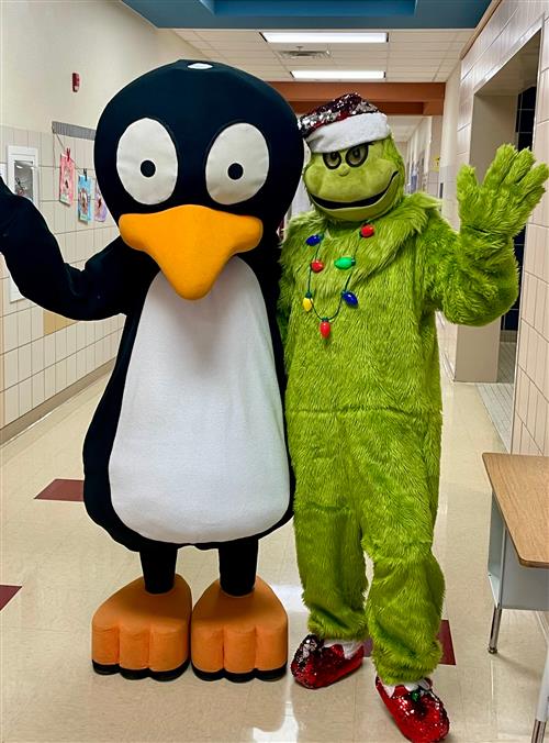 JiJi the Penguin with the Grinch