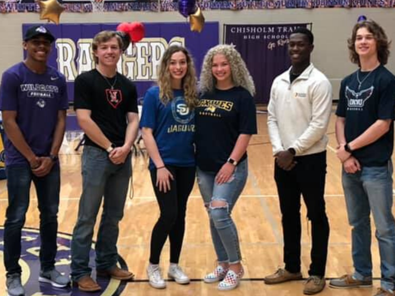 Students pose for a photo