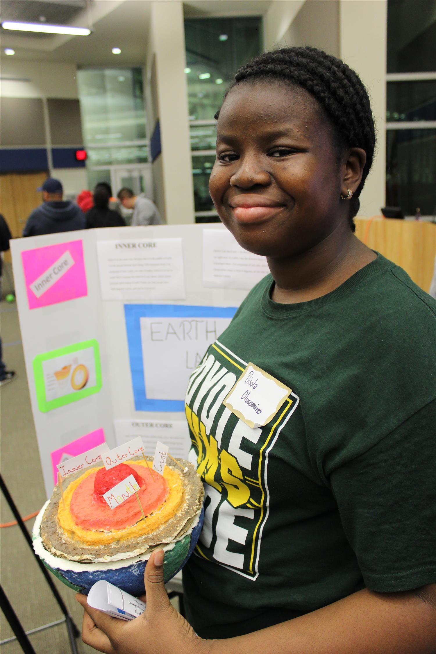 Student at STEM Showcase