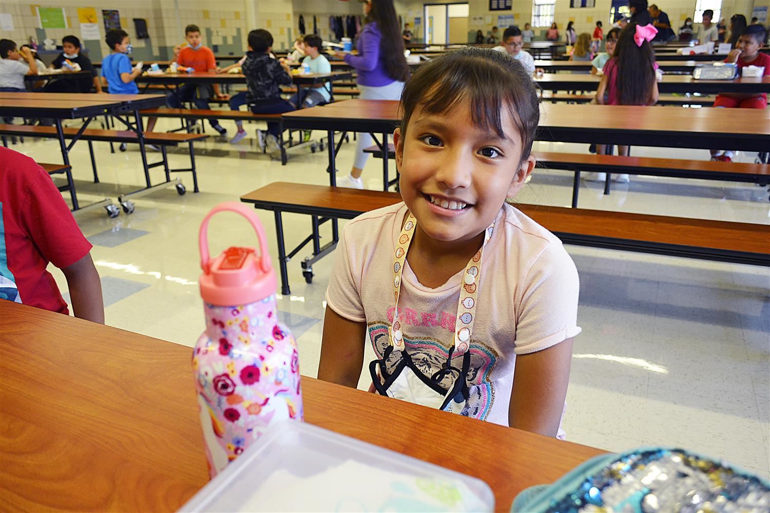 image of student at lunch