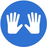 two hands held up - lockout icon 