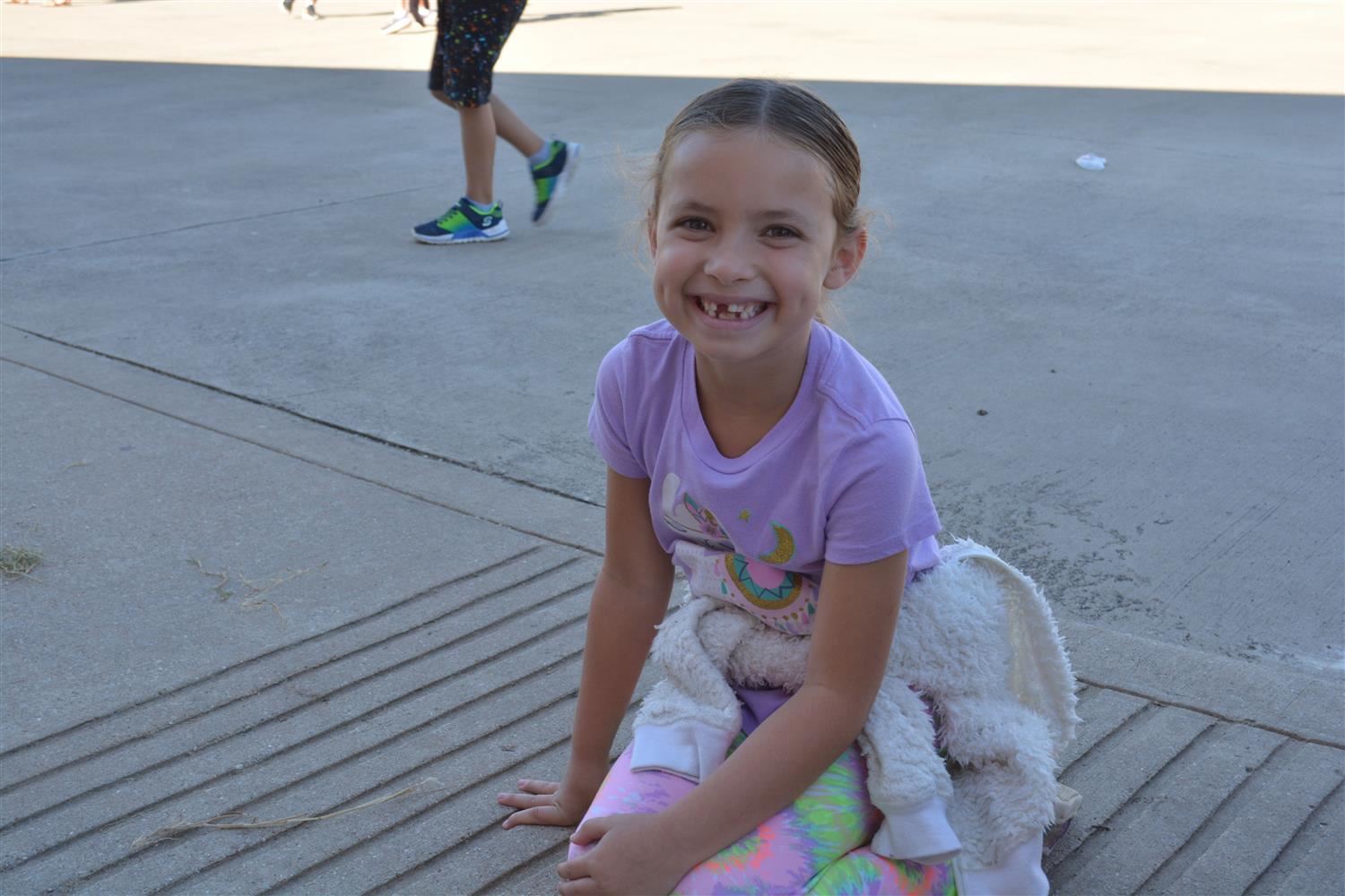 GFES student enjoys some time outside