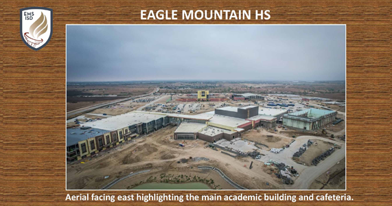  aerial view of Eagle Mountain High School
