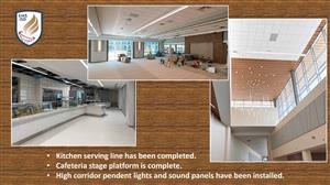 Kitchen, cafeteria and high corridor lights at EMHS
