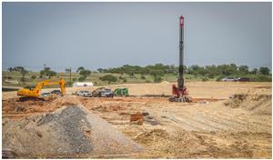 building pad for future Eagle Mountain High School